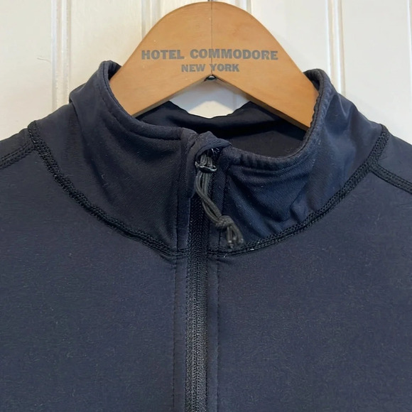 Eddie Bauer quarter zip women’s base layer size small black snow cold running - Picture 3 of 10